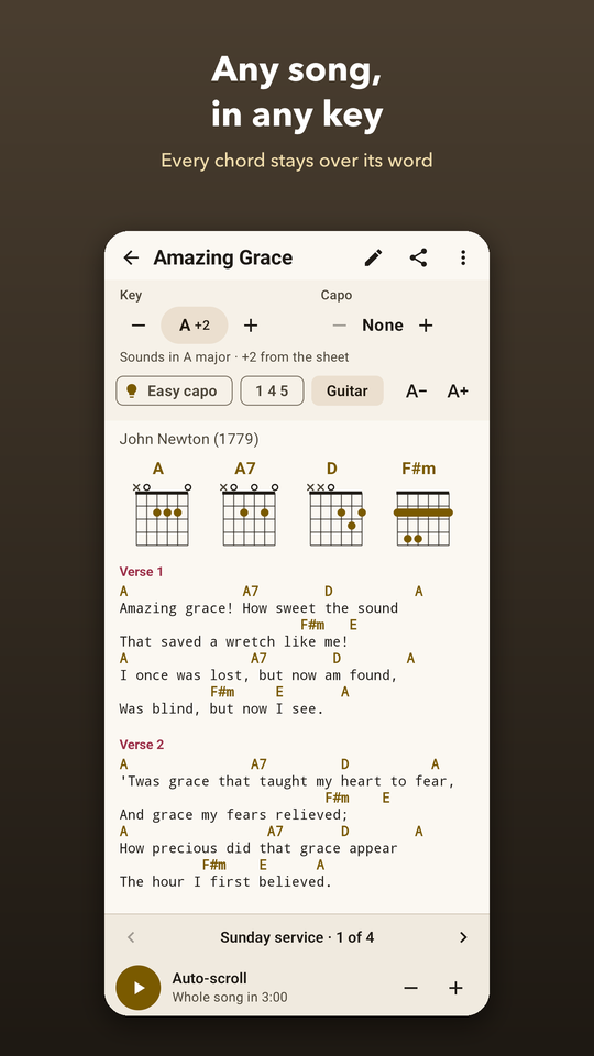 Chord Transposer screenshot 1