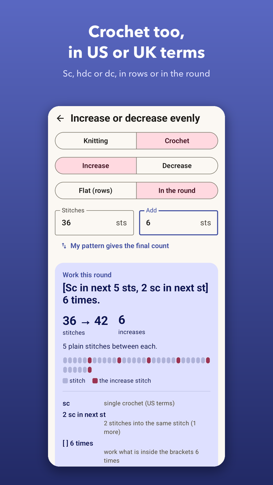 Knitting Calculator screenshot 4