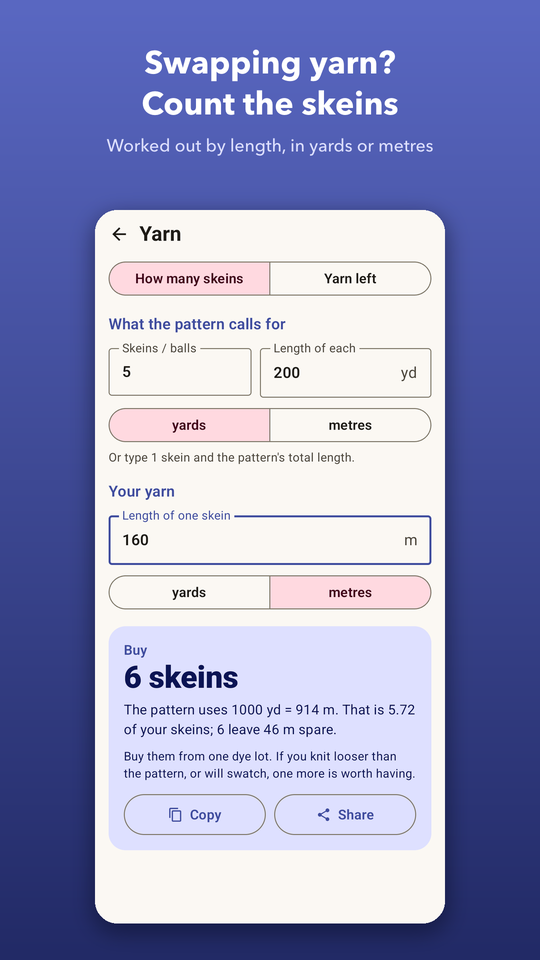 Knitting Calculator screenshot 7
