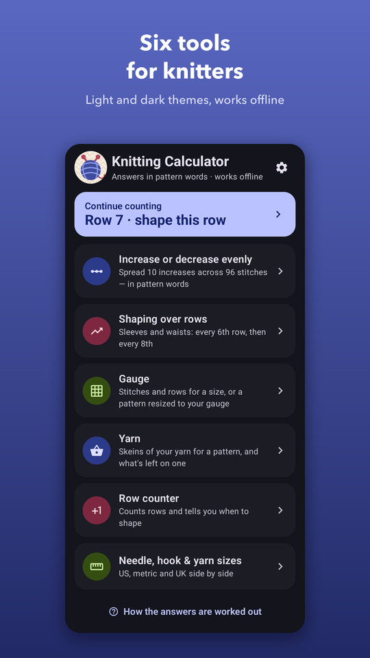 Knitting Calculator screenshot 8