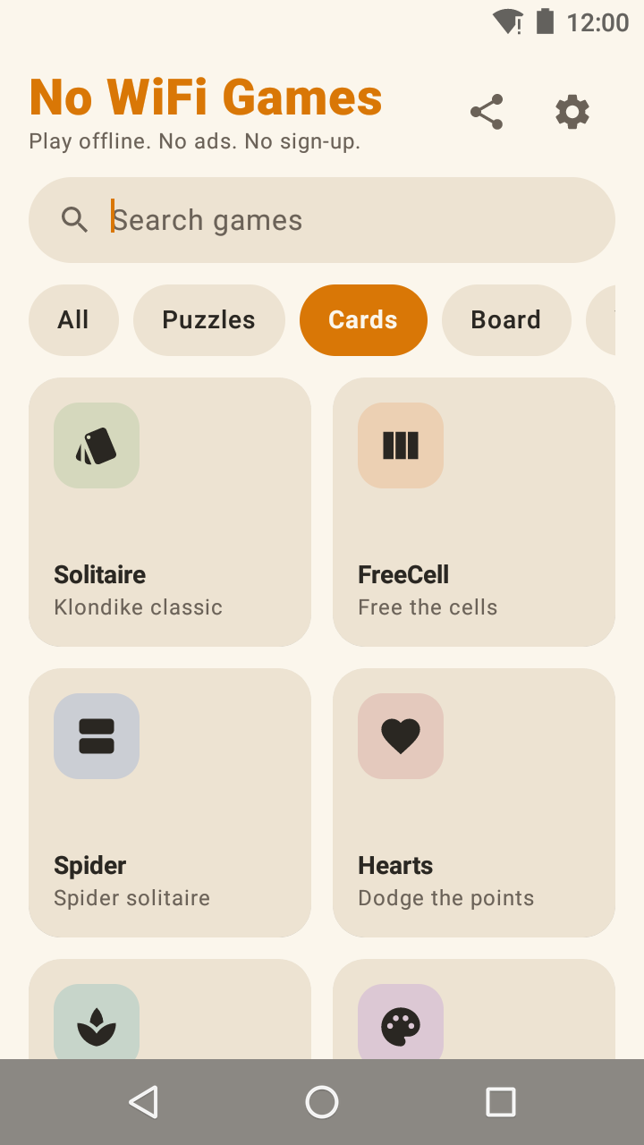No WiFi Games screenshot 2