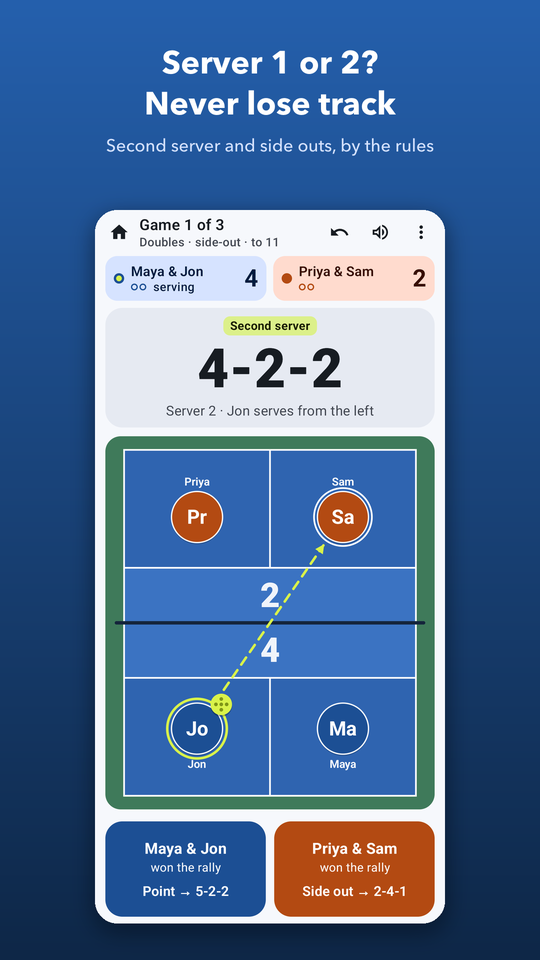 Pickleball Score screenshot 3