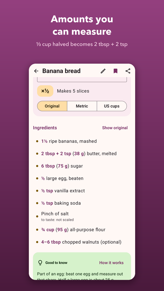 Recipe Scaler screenshot 2