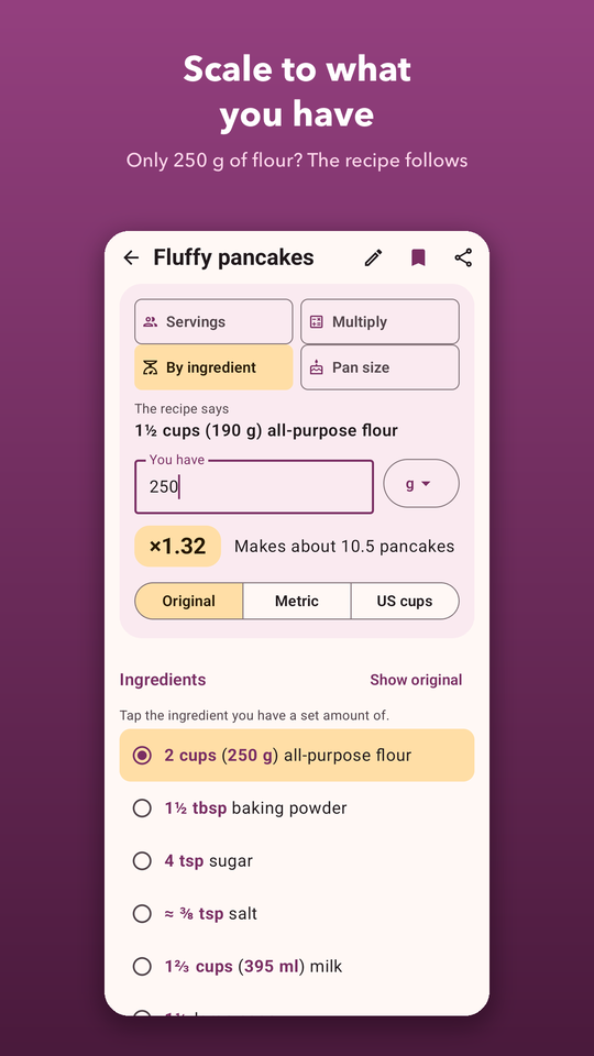 Recipe Scaler screenshot 3