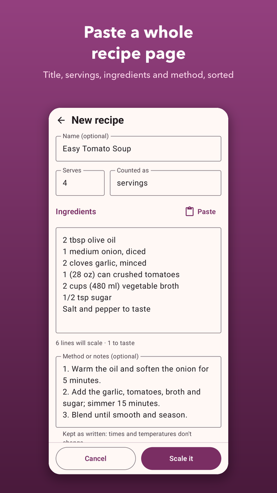 Recipe Scaler screenshot 6