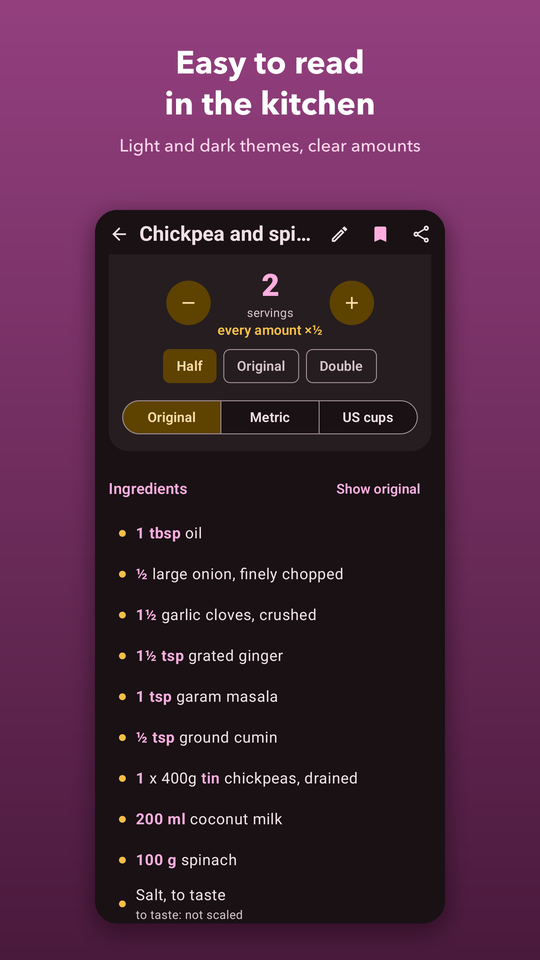 Recipe Scaler screenshot 8