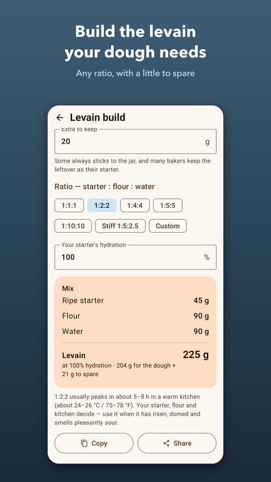 Sourdough Calculator screenshot 2