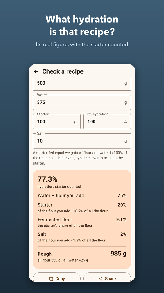 Sourdough Calculator screenshot 3